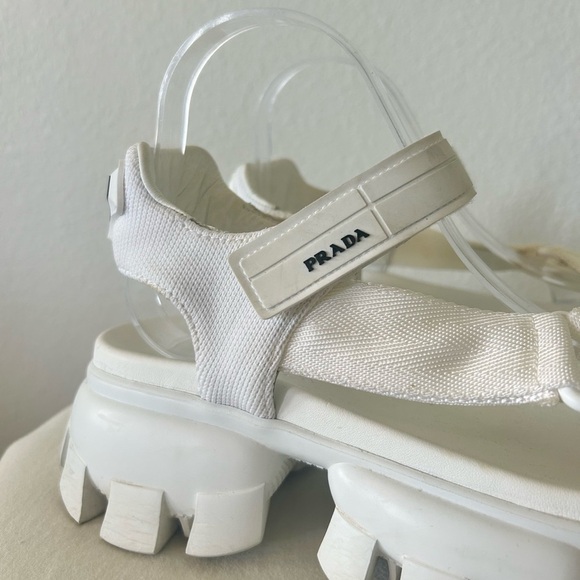 PRADA Authentic Sporty Woven Nylon Tape Sandals - Picture 7 of 16